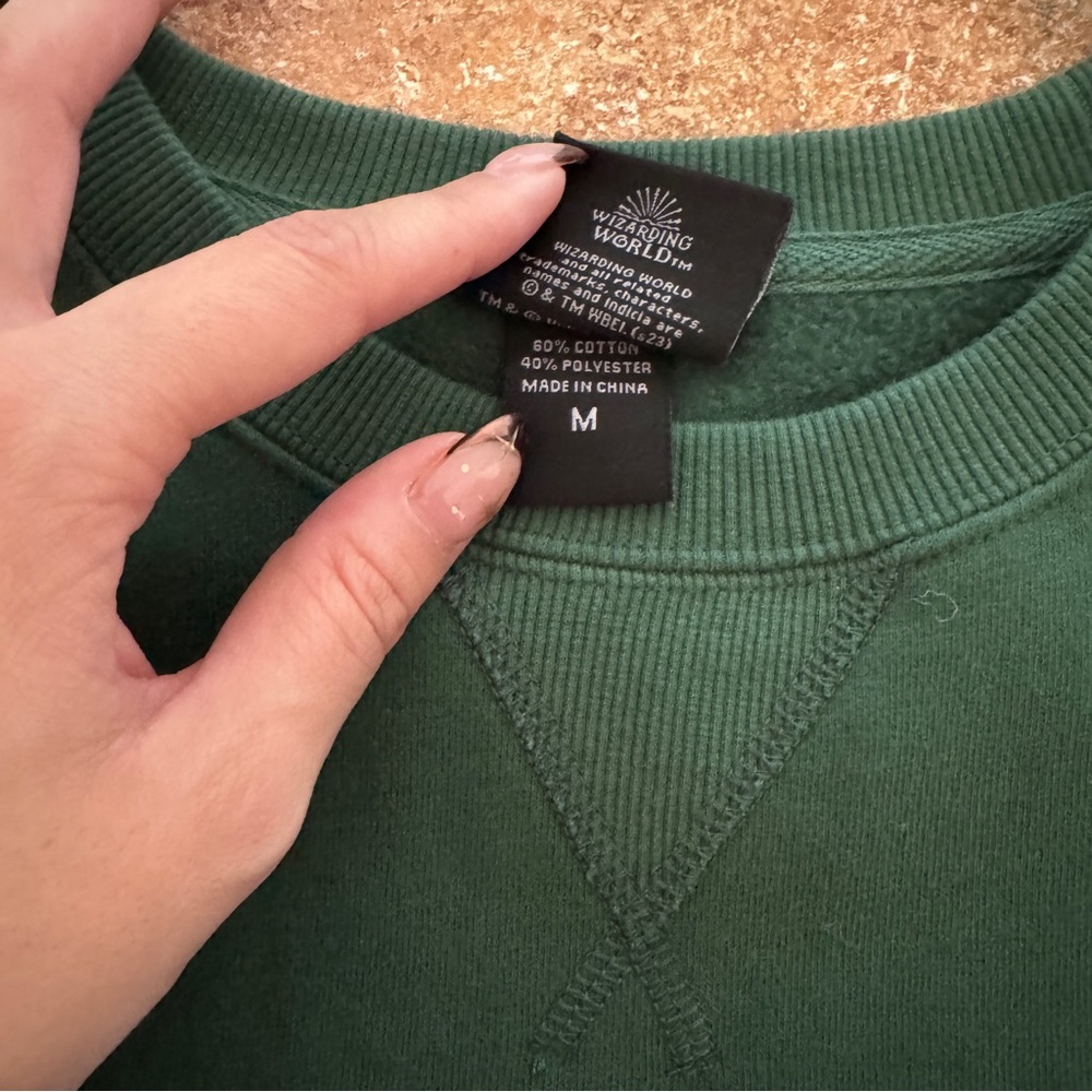 Slytherin Green and Gray Men's Sweater - Picture 3 of 3